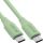 InLine USB 2.0 Kabel, USB-C Schnellladekabel 100W, Matcha Latte/grün 2m