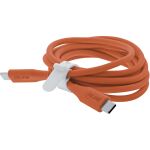 InLine USB 2.0 Kabel, USB-C Schnellladekabel 100W, Papaya/orange 2m