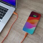 InLine USB 2.0 Kabel, USB-C Schnellladekabel 100W, Papaya/orange 2m