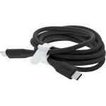 InLine USB 2.0 Kabel, USB-C Schnellladekabel 100W, Black Cookie, schwarz 0,5m