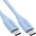 InLine USB 2.0 Kabel, USB-C Schnellladekabel 100W, Eisbonbon/blau 0,5m