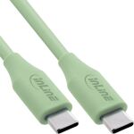 InLine USB 2.0 Kabel, USB-C Schnellladekabel 100W, Matcha Latte/grün 0,5m