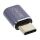 InLine USB4 Adapter, USB-C Stecker/Buchse, Aluminium, grau