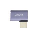 InLine USB4 Adapter, USB-C Stecker/Buchse rechts/links gewinkelt, Aluminium