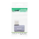 InLine USB4 Adapter, USB-C Stecker/Buchse rechts/links gewinkelt, Aluminium