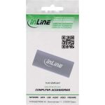 InLine USB4 Adapter, USB-C Buchse/Buchse, Aluminium, grau
