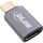 InLine USB4 Adapter, USB-C Stecker/Buchse, Alu, grau