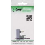 InLine USB4 Adapter, USB-C Stecker/Buchse 180°, Aluminium, grau