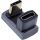 InLine USB4 Adapter, USB-C Stecker/Buchse 180°, Aluminium, grau