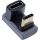 InLine USB4 Adapter, USB-C Stecker/Buchse 180°, Aluminium, grau