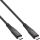 InLine USB4 Kabel, USB-C ST/ST, PD 240 W, 8K60Hz, TPE, Schwarz, 1 m