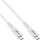 InLine USB4 Kabel, USB-C ST/ST, PD 240 W, 8K60Hz, TPE, Weiß, 1,50 m