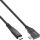 InLine USB4 Kabel, USB-C, gewinkelt, PD 240 W, 8K60Hz, TPE, schwarz, 2 m
