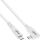 InLine USB4 Kabel, USB-C, gewinkelt, PD 240 W, 8K60Hz, TPE, weiß, 1,50 m