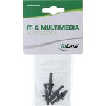 InLine Lüfter Entkopplung, für Lüfter aller Größen von 60 bis 120mm, 4er Pack