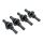 InLine Lüfter Entkopplung, für Lüfter aller Größen von 60 bis 120mm, 4er Pack