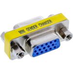 InLine Mini-Gender-Changer, 15pol HD (VGA), Buchse / Buchse