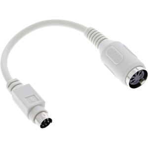 InLine Tastatur-Adapterkabel, 5pol DIN-Buchse an PS/2-Stecker, Länge: ca. 10cm