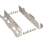 InLine HDD/SSD Einbauschienen, 2x 6,35cm (2,5") zu 8,89cm (3,5"), silber