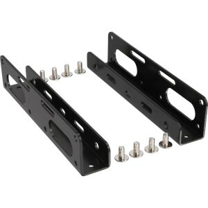 InLine HDD/SSD Einbauschienen, 6,35cm (2,5") zu 8,89cm (3,5"), schwarz
