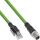 InLine Industrie Netzwerkkabel, M12 8pol X-kodiert St. zu RJ45 St., Cat.6A 10m