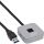 InLine USB Fingerabdruckscanner mit Hub, Windows Hello, 1,5 m, silber
