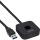 InLine USB Fingerabdruckscanner mit Hub, Windows Hello, 1,5 m, schwarz