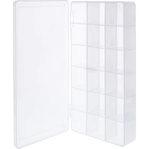 InLine Kleinteilebox, 18 Fächer, Abmessungen: 213x114x35mm, transparent