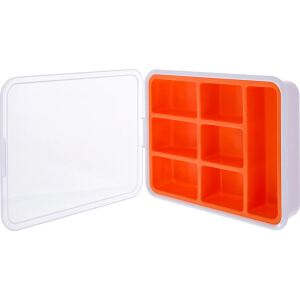 InLine Kleinteilebox, 7 Fächer, Abmessungen: 180x140x40mm, orange