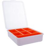 InLine Kleinteilebox, 7 Fächer, Abmessungen: 180x140x40mm, orange