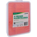 InLine Kleinteilebox, 4 Fächer, Abmessungen: 180x140x40mm, orange
