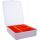 InLine Kleinteilebox, 4 Fächer, Abmessungen: 180x140x40mm, orange