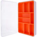 InLine Kleinteilebox, 9 Fächer, Abmessungen: 290x185x45mm, orange