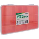 InLine Kleinteilebox, 9 Fächer, Abmessungen: 290x185x45mm, orange