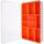InLine Kleinteilebox, 9 Fächer, Abmessungen: 290x185x45mm, orange