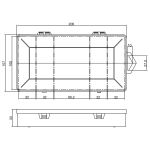 InLine Kleinteilebox, 5 Fächer, Abmessungen: 206x107x33mm, transparent