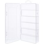 InLine Kleinteilebox, 6 Fächer, Abmessungen: 206x107x33mm, transparent