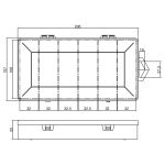 InLine Kleinteilebox, 6 Fächer, Abmessungen: 206x107x33mm, transparent