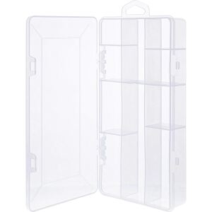 InLine Kleinteilebox, 10 Fächer, Abmessungen: 206x107x33mm, transparent