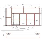 InLine Kleinteilebox, 11 Fächer, Abmessungen: 271x186x40mm, orange