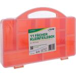 InLine Kleinteilebox, 11 Fächer, Abmessungen: 271x186x40mm, orange