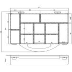 InLine Kleinteilebox, 11 Fächer, Abmessungen: 271x186x40mm, transparent