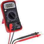 InLine Multimeter, digital, mit Temperaturfühler, rot
