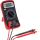 InLine Multimeter, digital, mit Temperaturfühler, rot