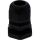 InLine Kabeldurchführung PG 7 Nylon IP68 3,5-6mm, schwarz, 10 Stück