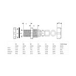 InLine Kabeldurchführung PG 9 Nylon IP68 4-8mm, grau, 10 Stück