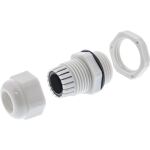 InLine Kabeldurchführung PG 13.5 Nylon IP68 6-12mm, grau, 10 Stück