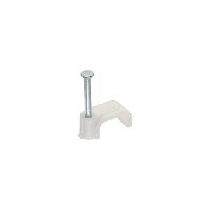 InLine Kabelschelle 10mm eckig, weiß, 100 Stück