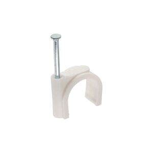 InLine Kabelschelle 10mm rund, weiß, 100 Stück
