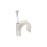 InLine Kabelschelle 10mm rund, weiß, 100 Stück